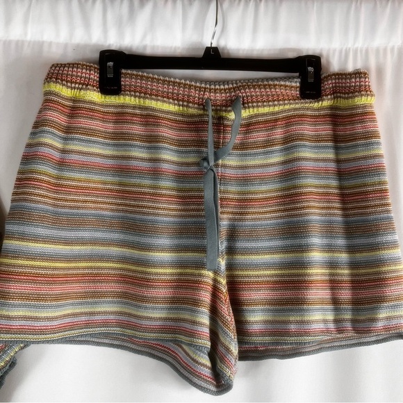 Black tape Womens 2 Piece Outfit Top XL Shorts Stretch Waist Cotton Multicolor - Picture 11 of 15